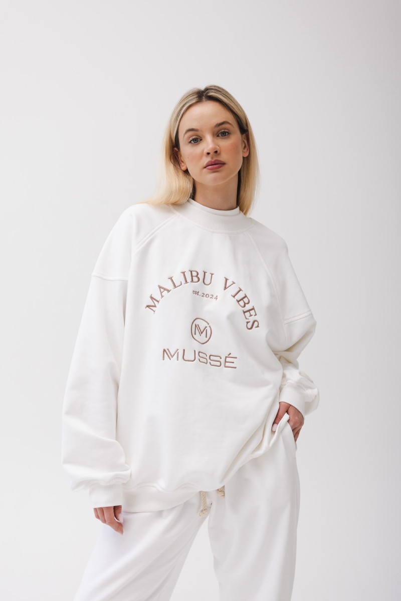 BLUZA MALIBU VIBES WHITE BLUZA MALIBU VIBES WHITE