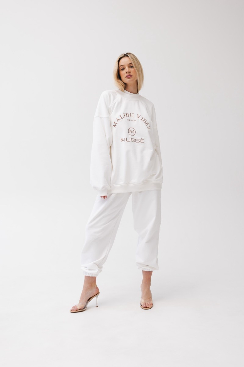 BLUZA MALIBU VIBES WHITE BLUZA MALIBU VIBES WHITE