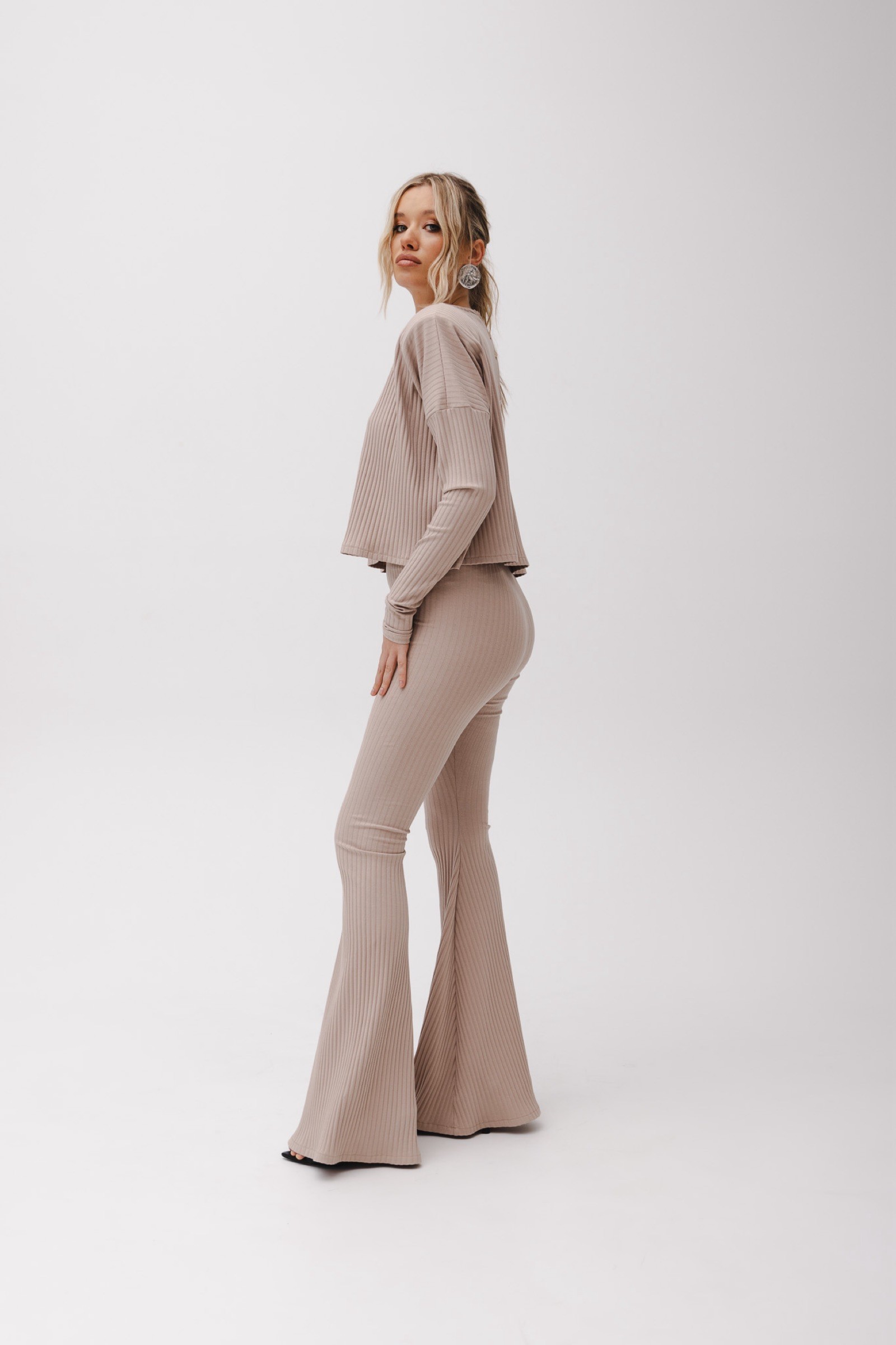 RIBBY LATTE TROUSERS