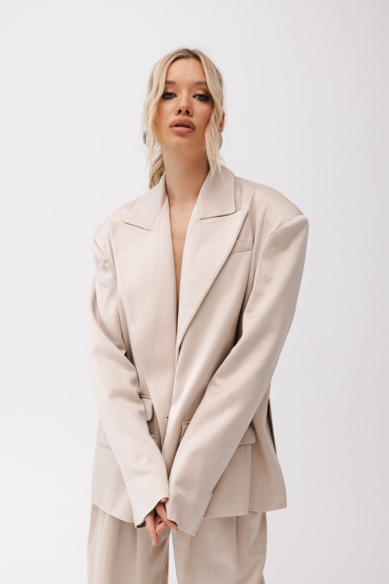 MARYNARKA OVERSIZE YESA BEIGE MARYNARKA OVERSIZE YESA BEIGE