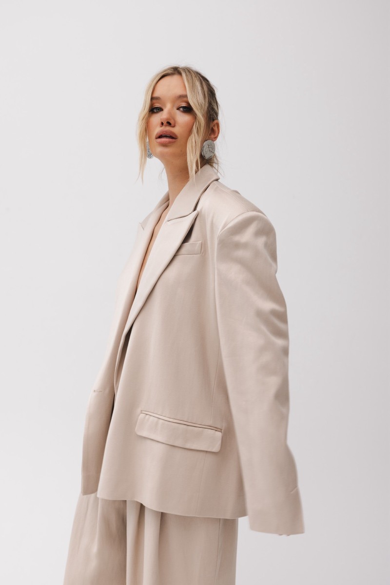 MARYNARKA OVERSIZE YESA BEIGE MARYNARKA OVERSIZE YESA BEIGE