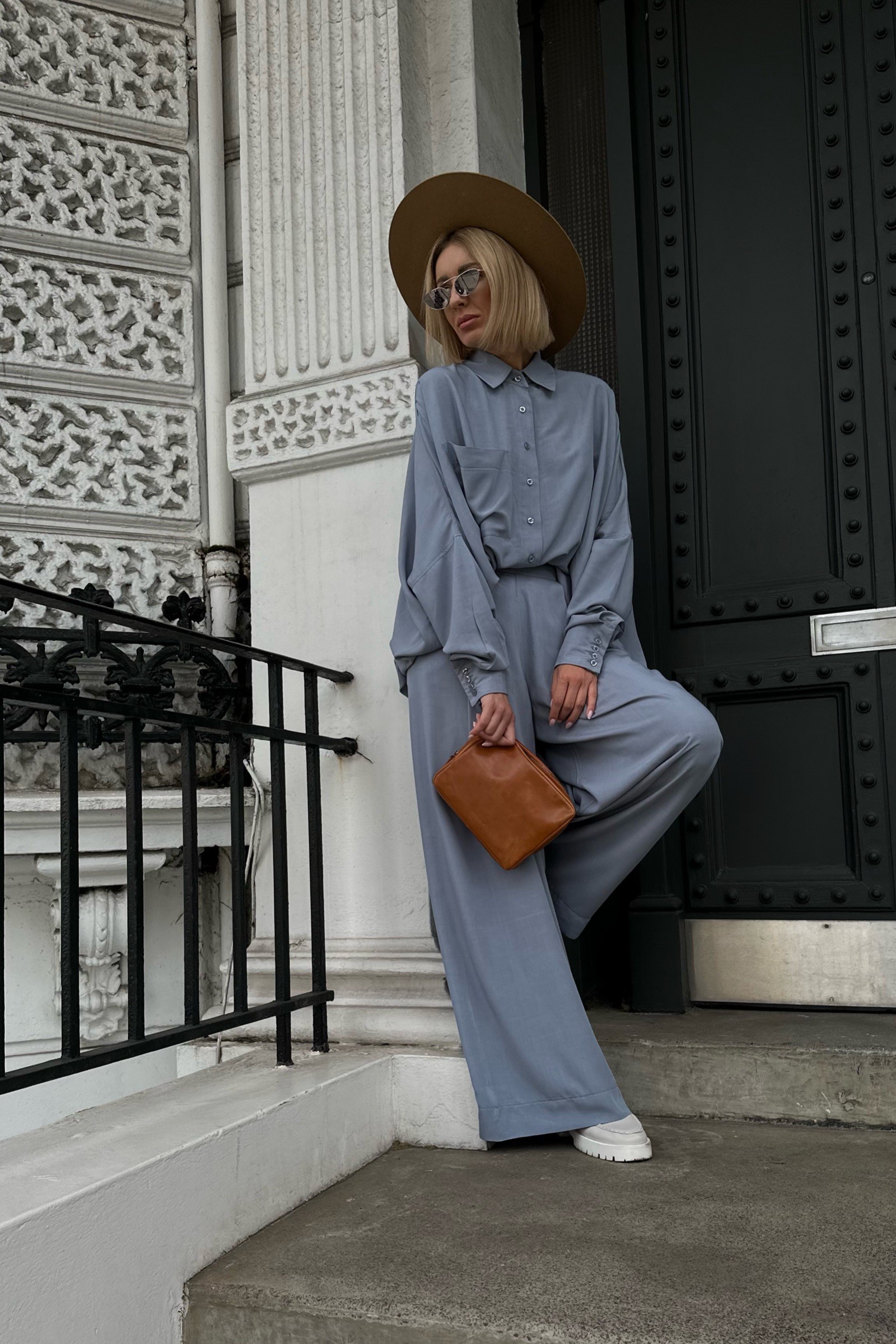 LONDON NAVY TROUSERS