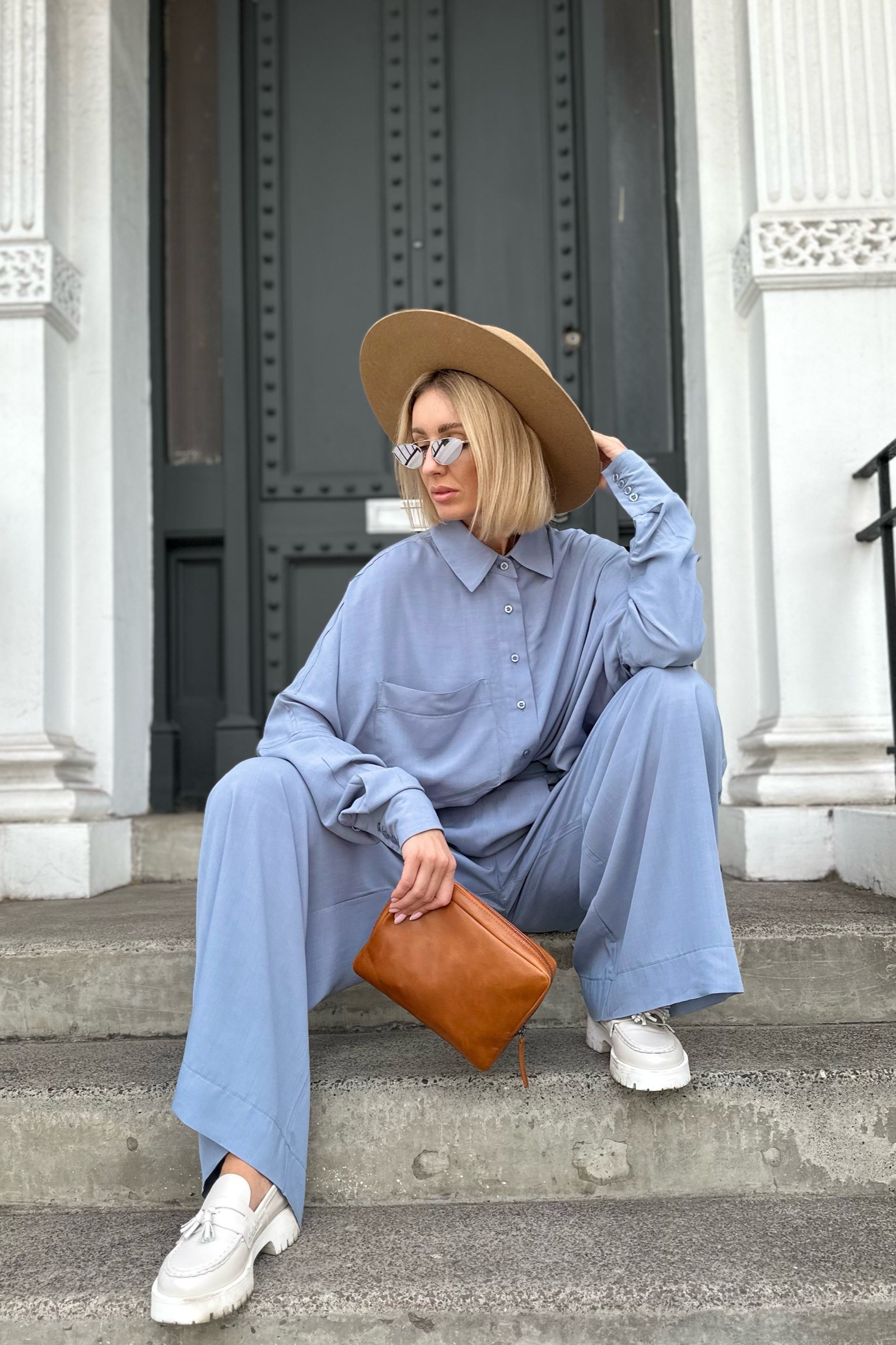 LONDON NAVY TROUSERS