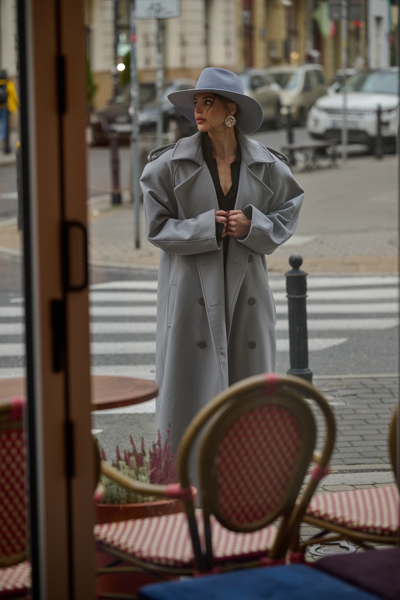 CIARA LIGHT GREY COAT