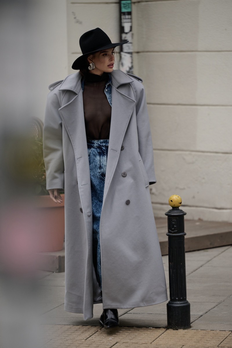 CIARA LIGHT GREY COAT CIARA LIGHT GREY COAT