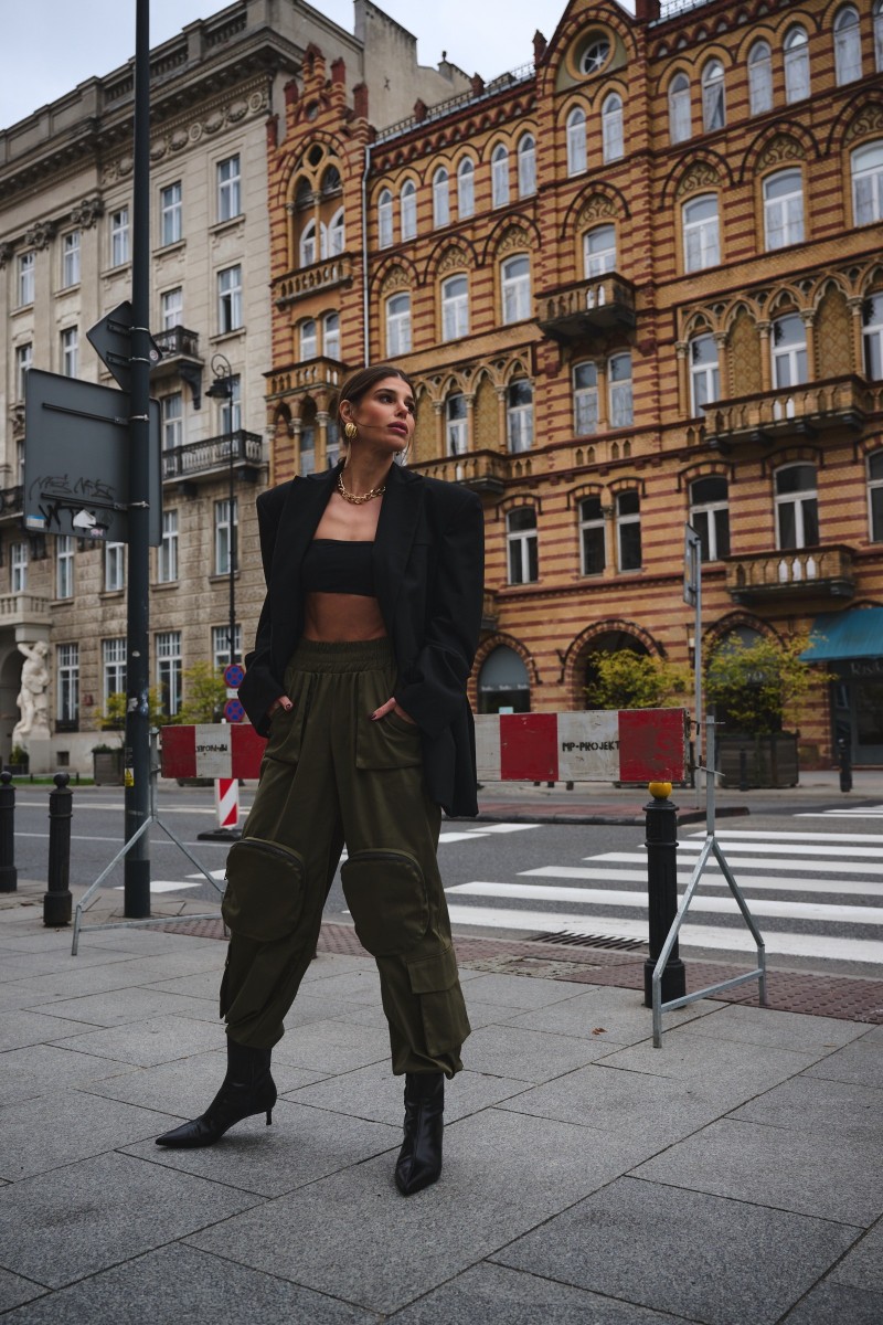 SPODNIE CARGO KHAKI SPODNIE CARGO KHAKI