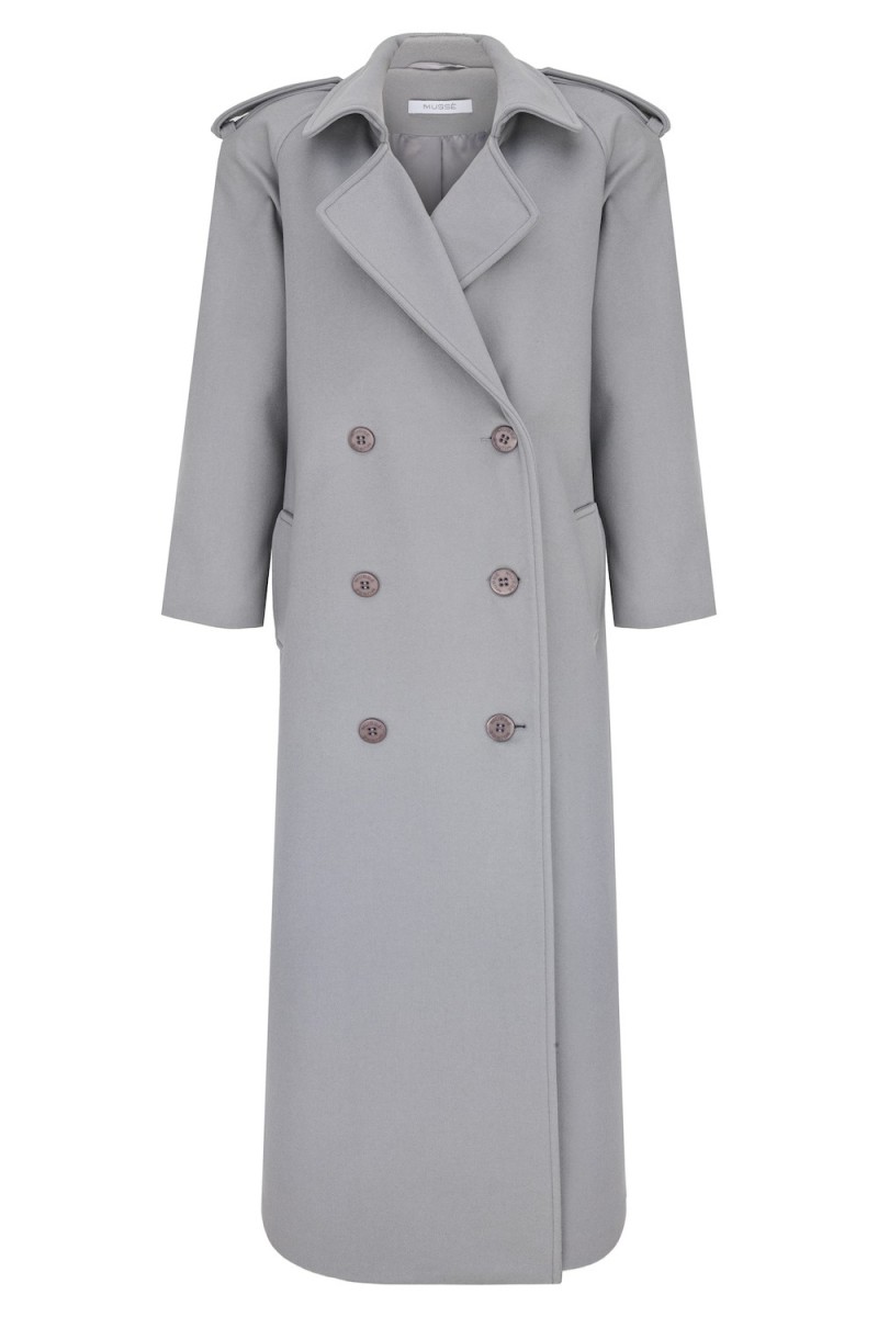 PŁASZCZ CIARA LIGHT GREY