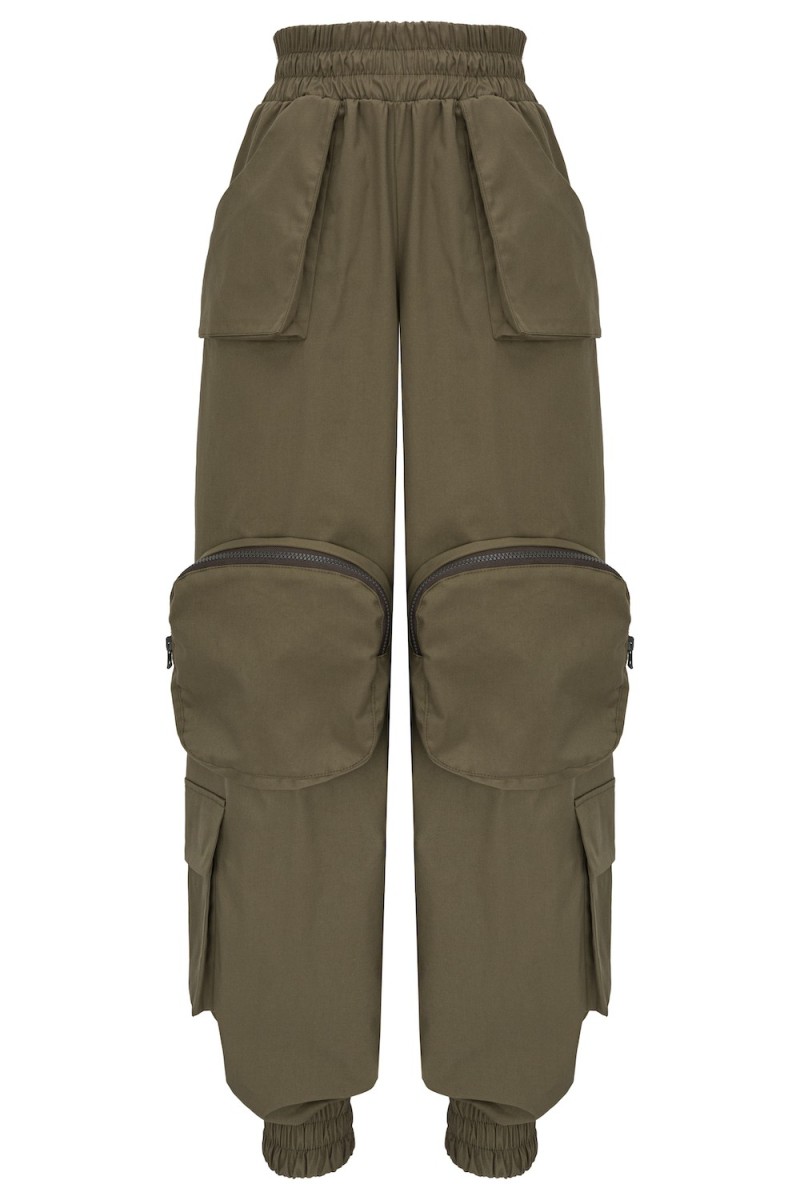 SPODNIE CARGO KHAKI