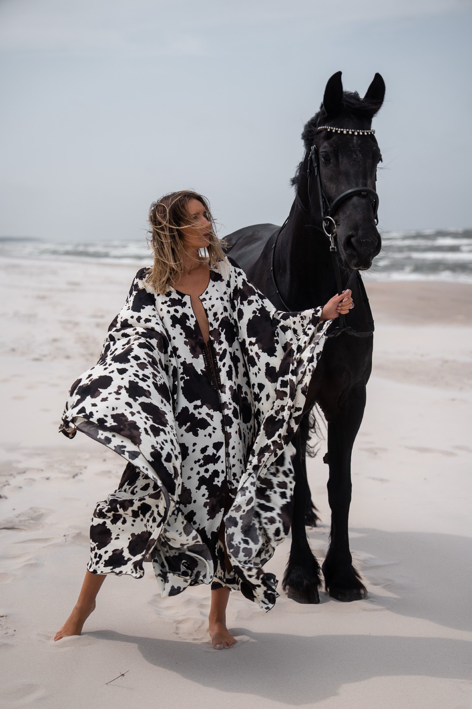 AZARA COW DRESS