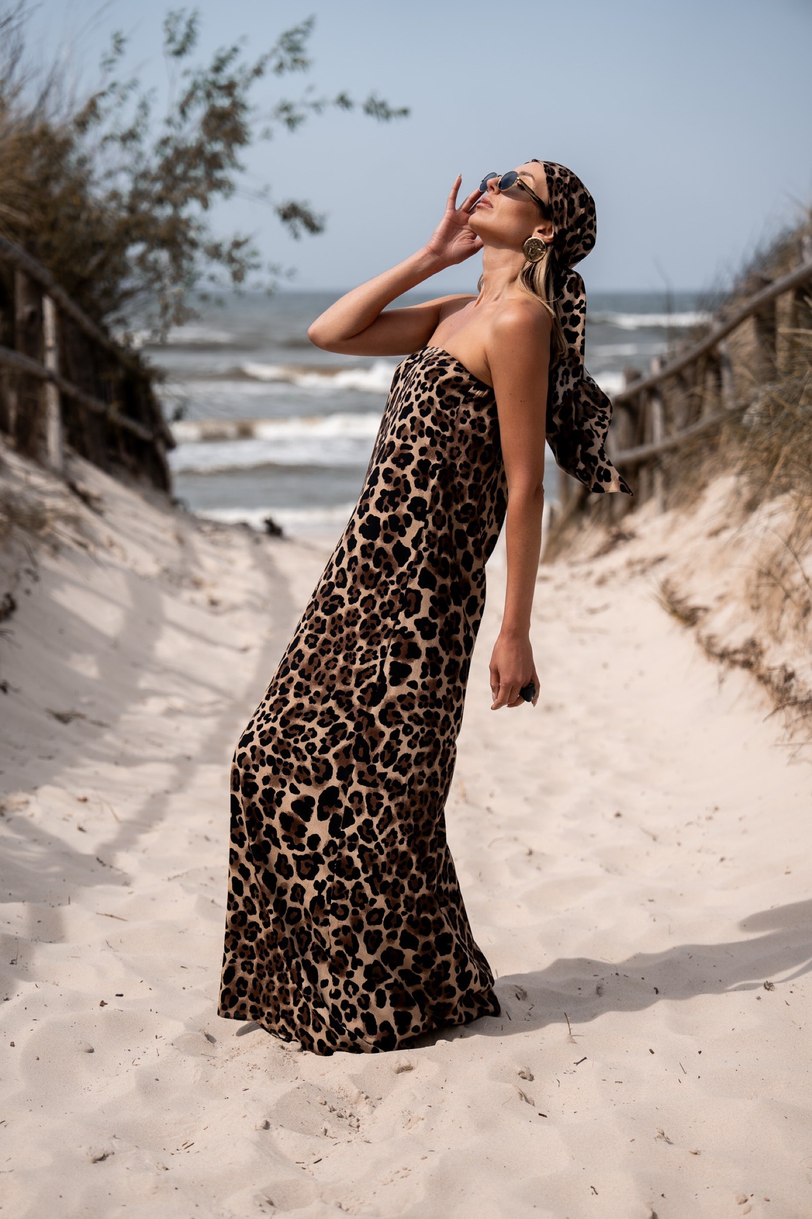 SUKIENKA MESHA LEOPARD