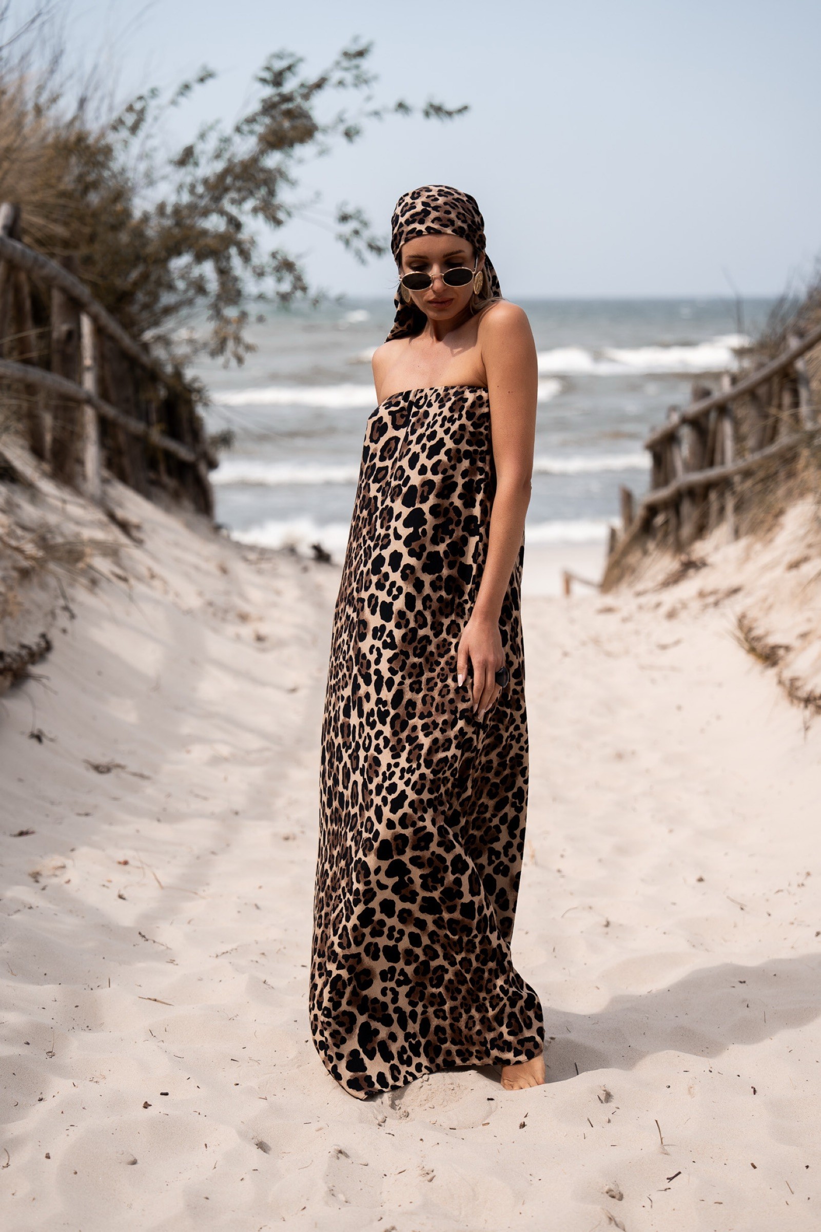 SUKIENKA MESHA LEOPARD