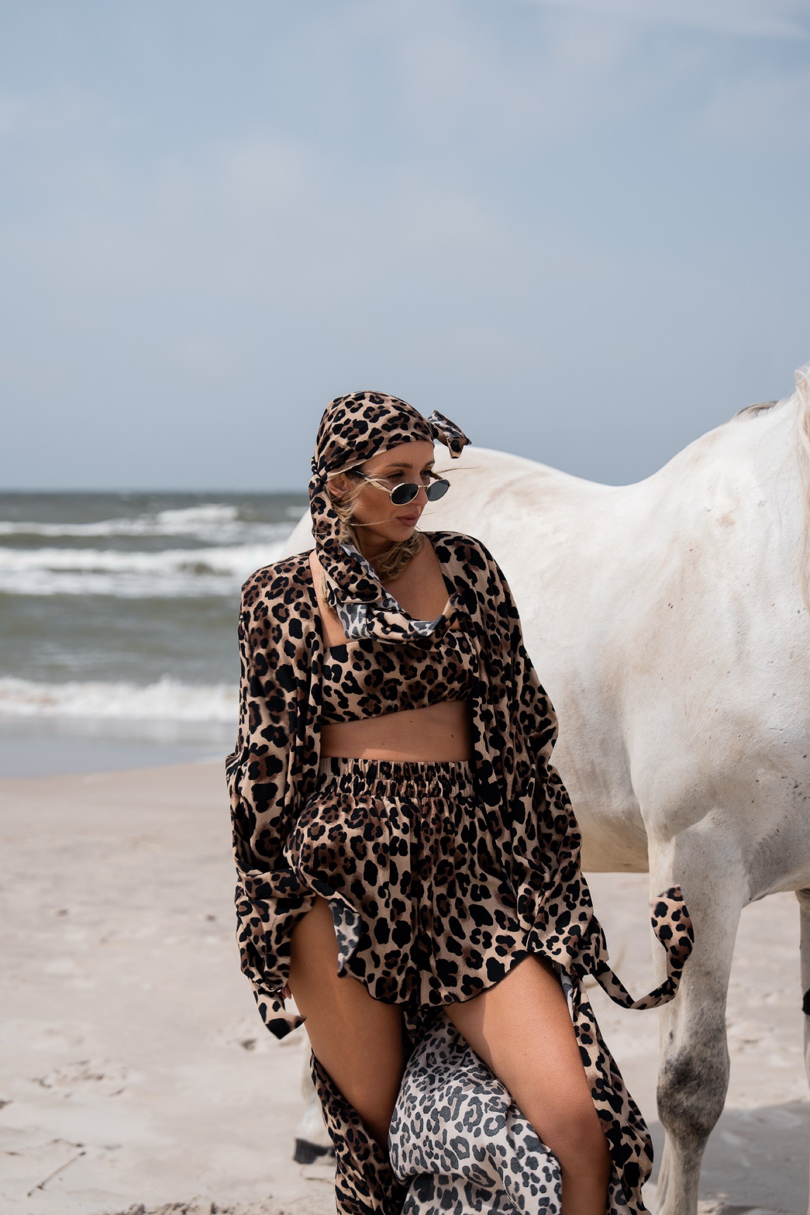 LAINI LEOPARD SHORTS