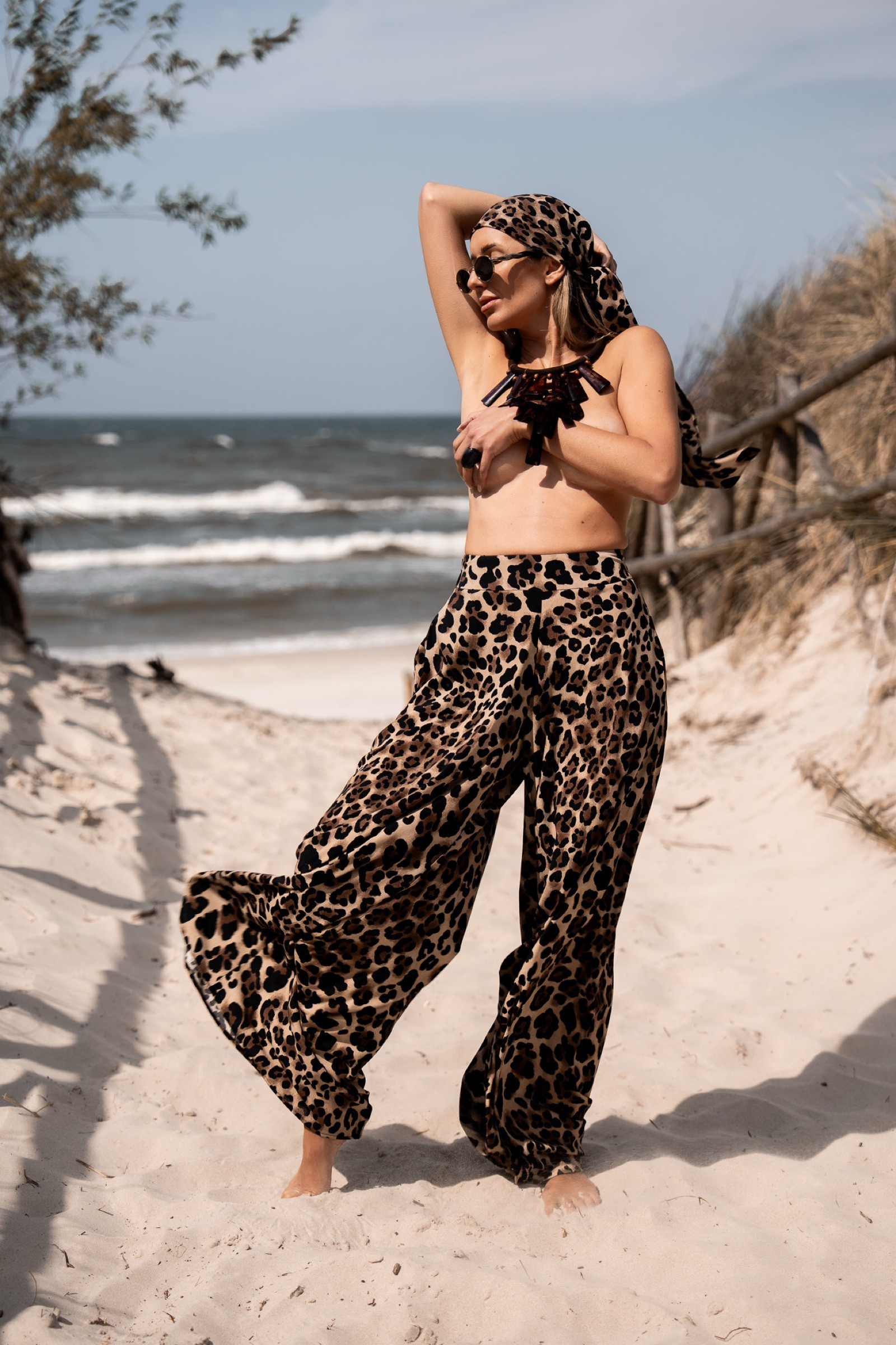 NAFASI LEOPARD TROUSERS