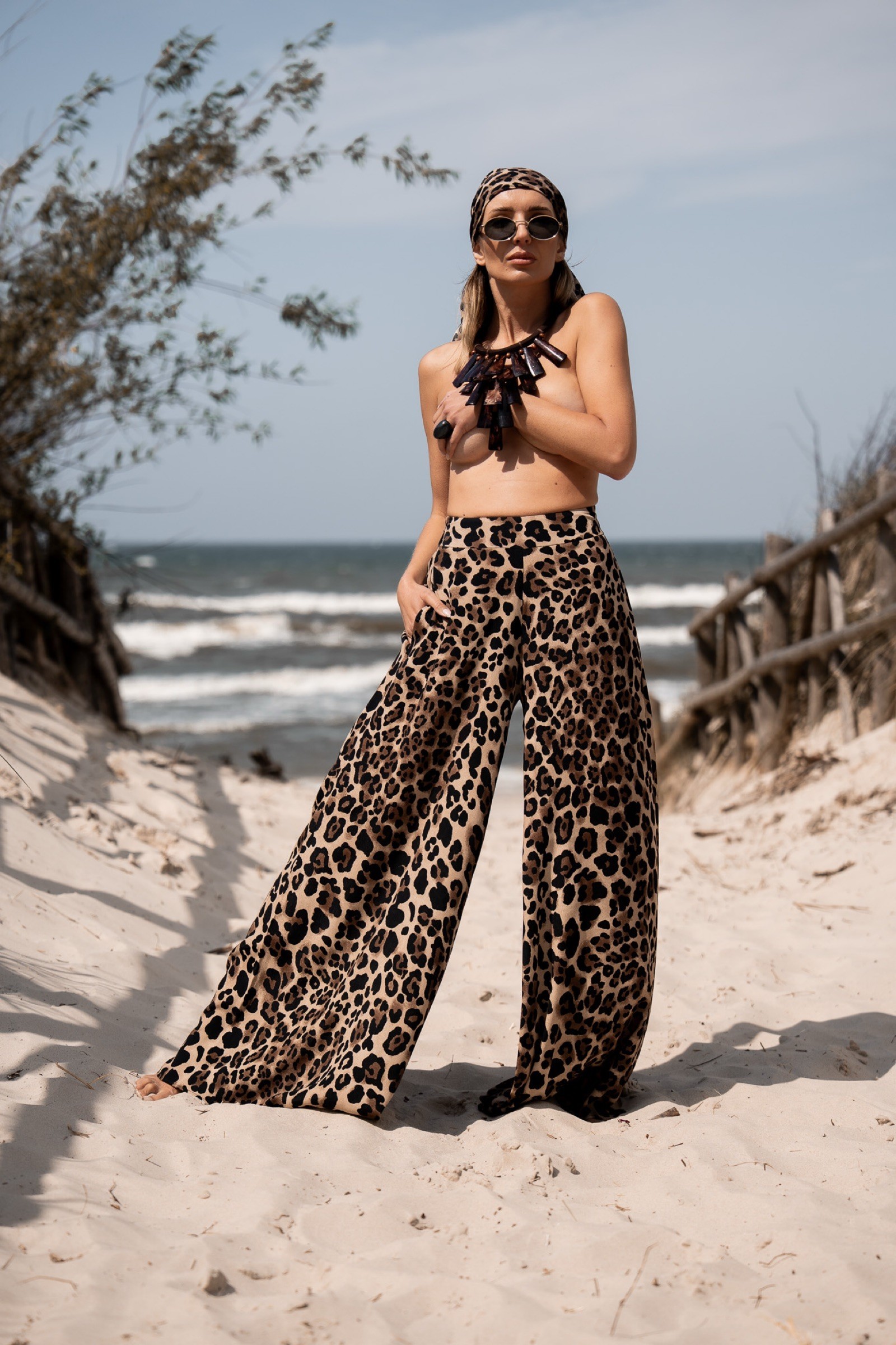 NAFASI LEOPARD TROUSERS