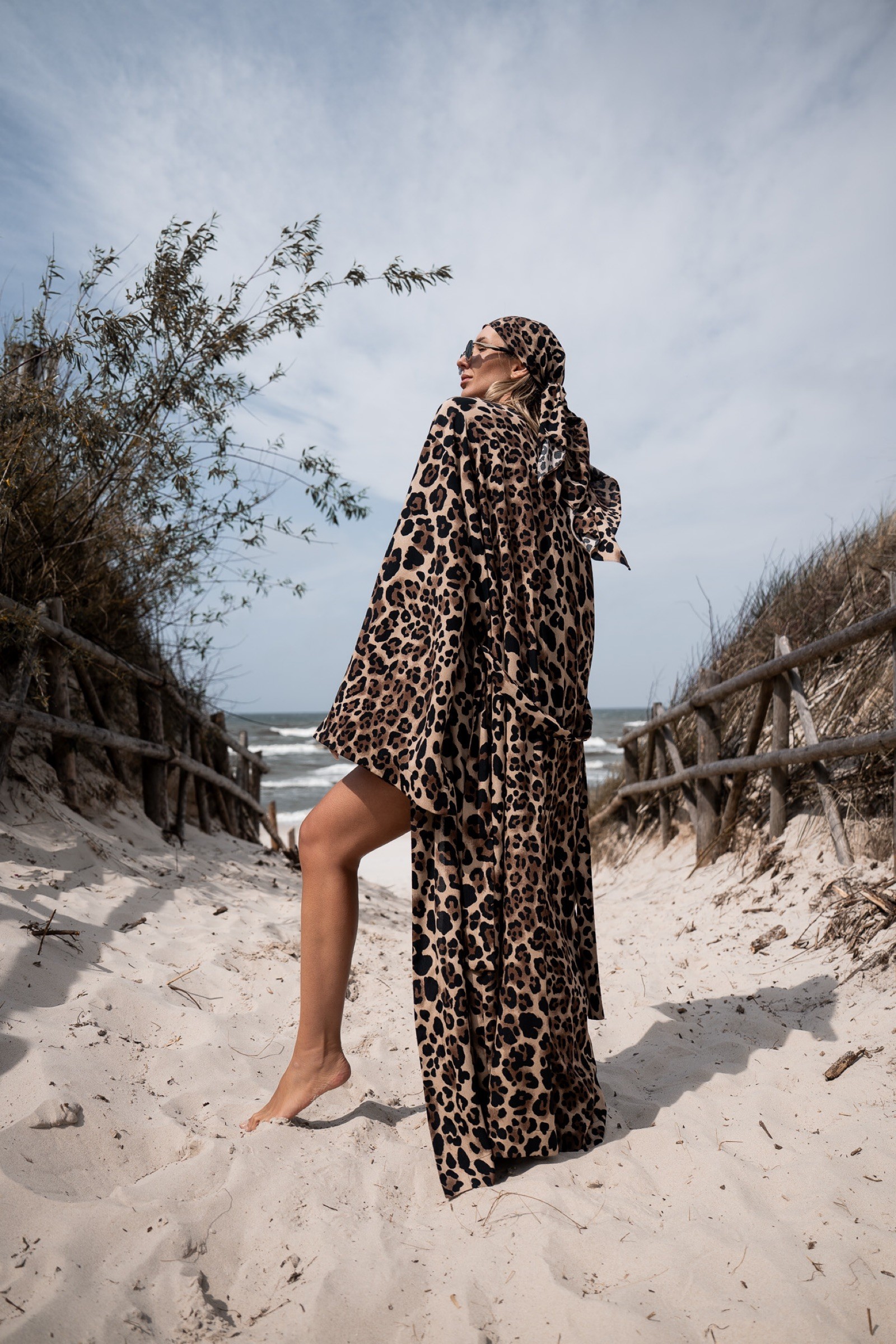 NAFASI LEOPARD KIMONO