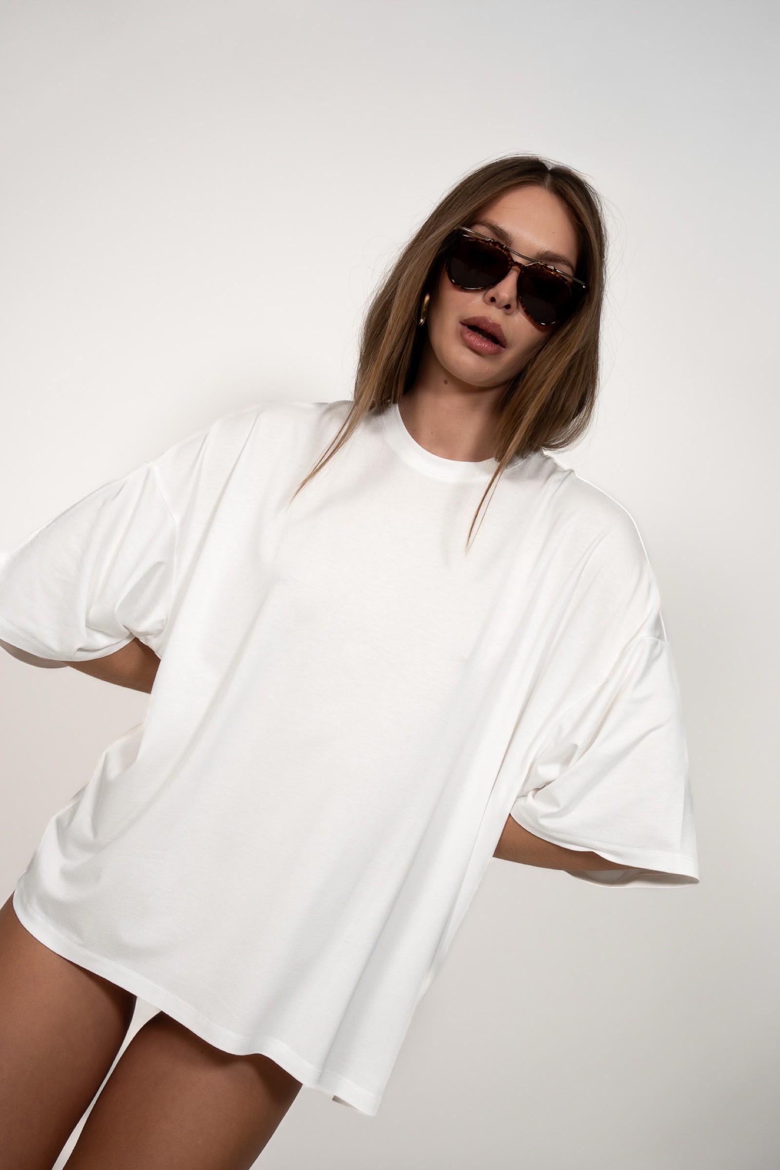 T-SHIRT OVERSIZE ECRU