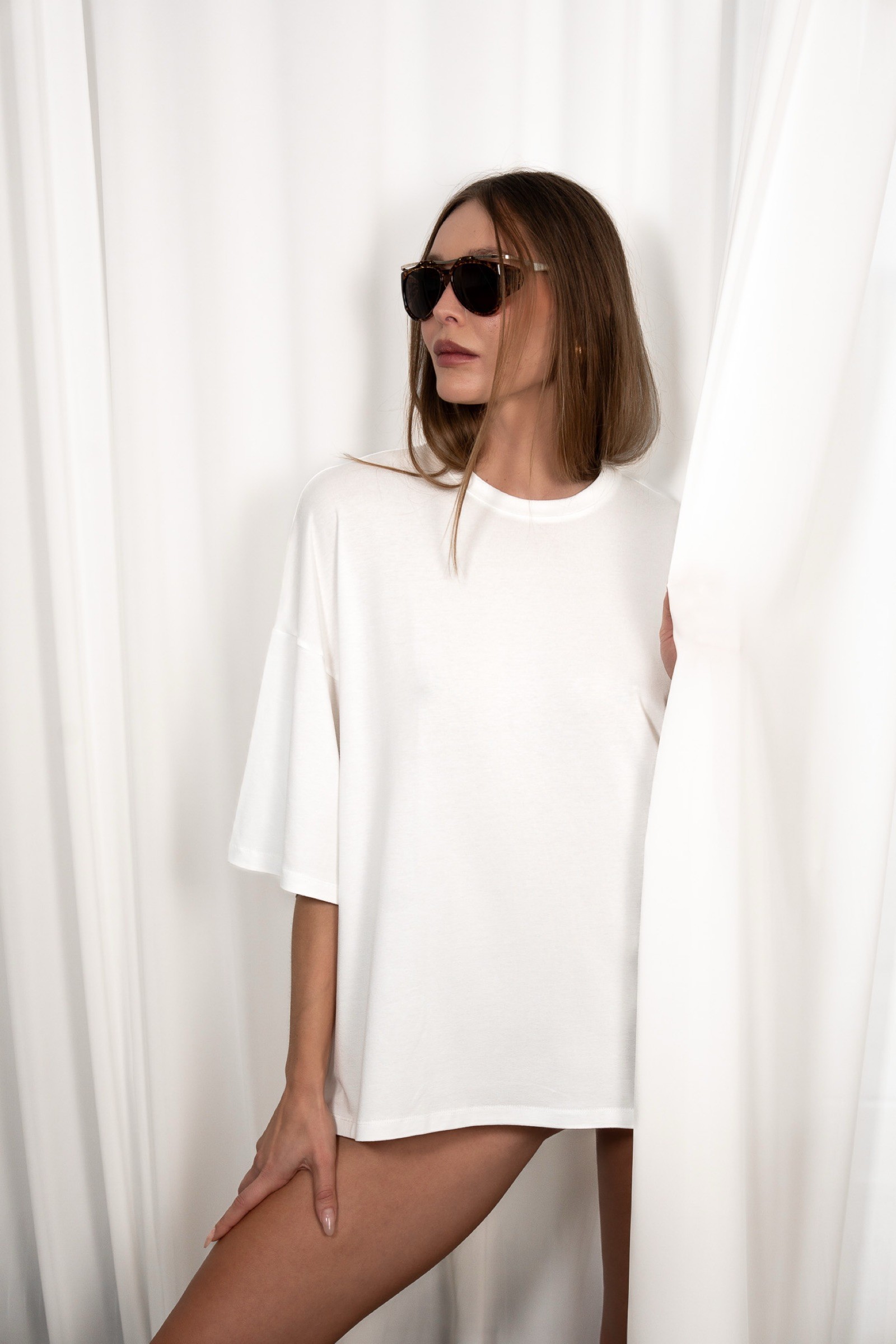 T-SHIRT OVERSIZE ECRU