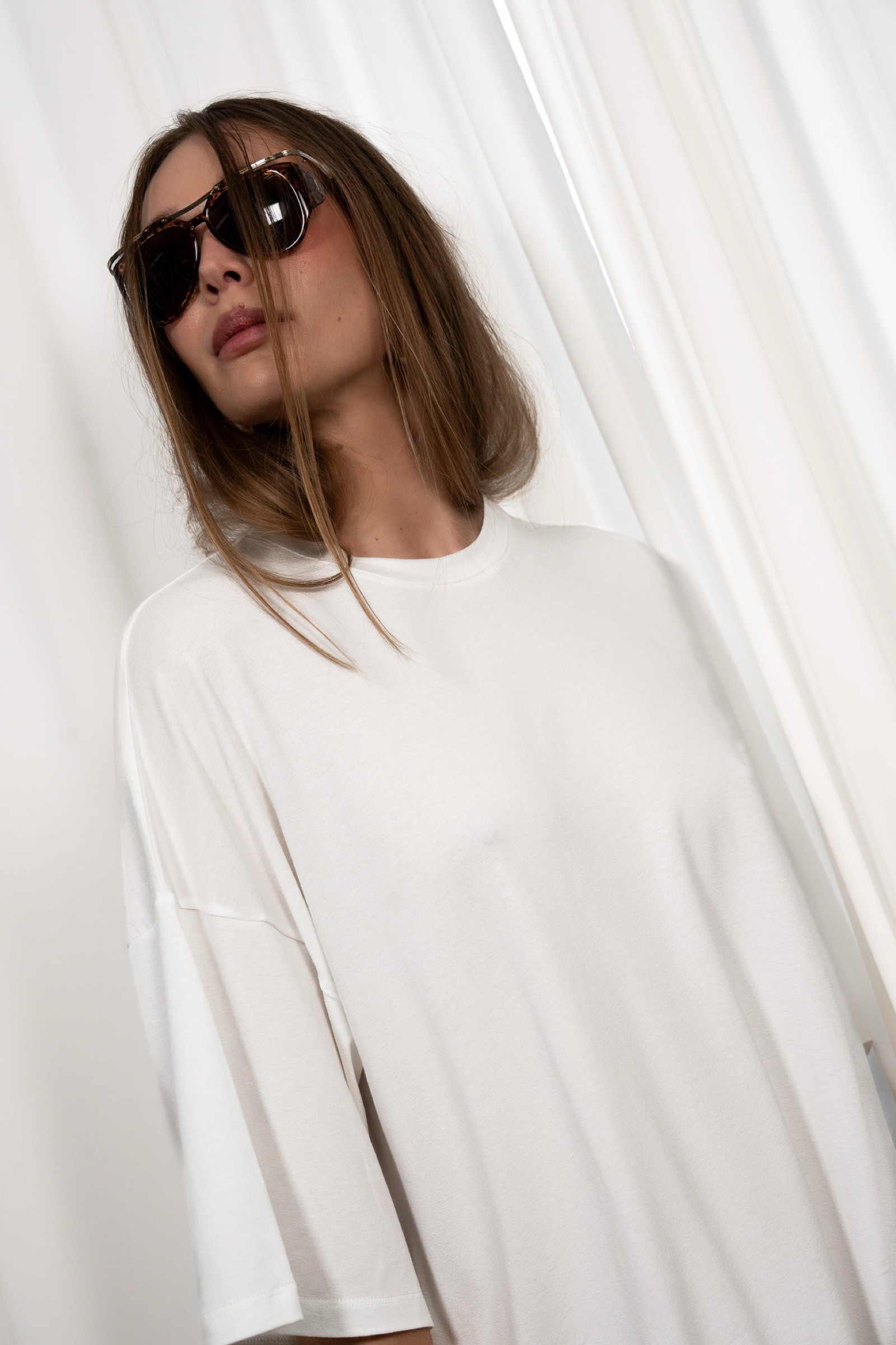 ECRU OVERSIZE T-SHIRT
