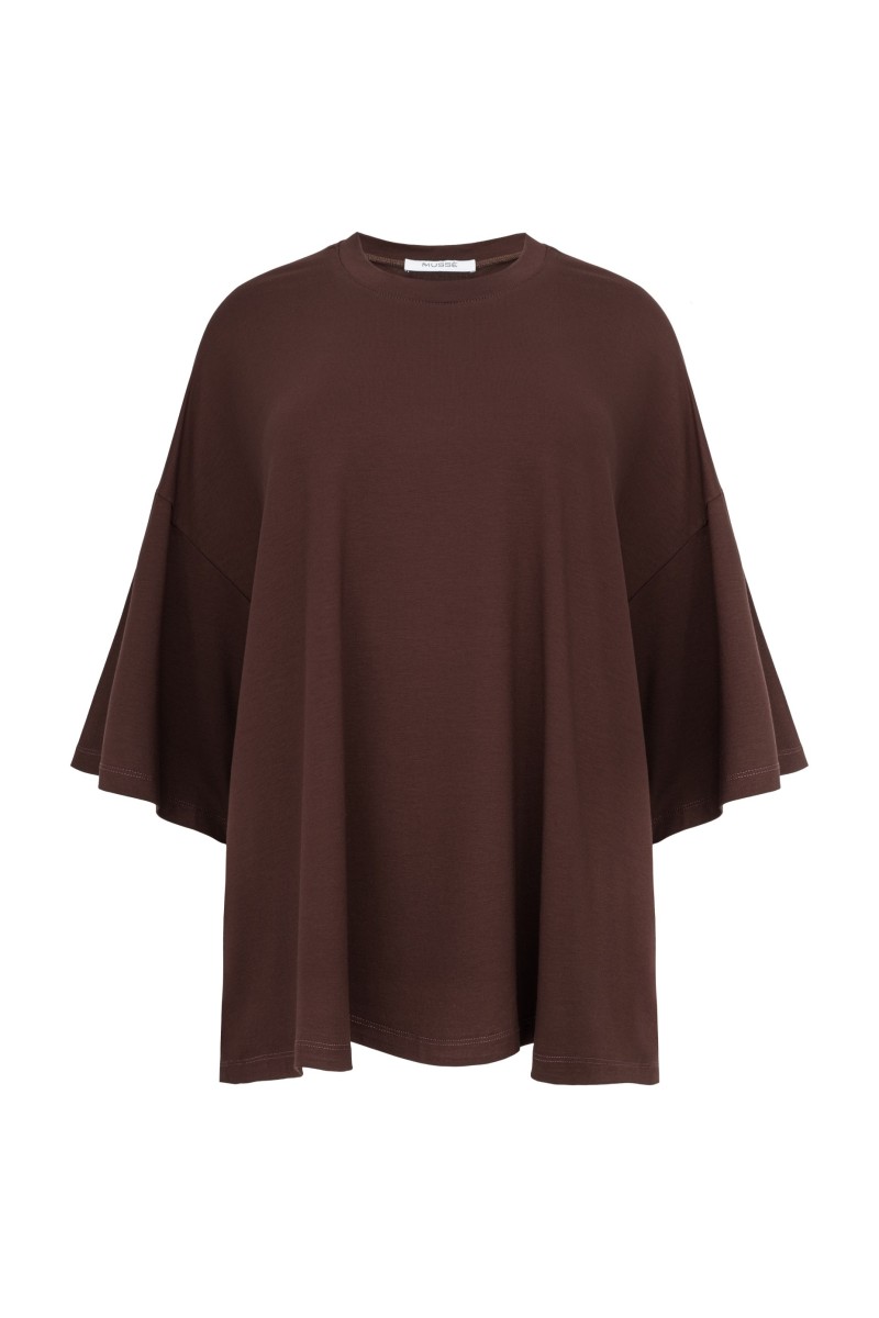 OVERSIZE PLUM CHOCOLATE T-SHIRT