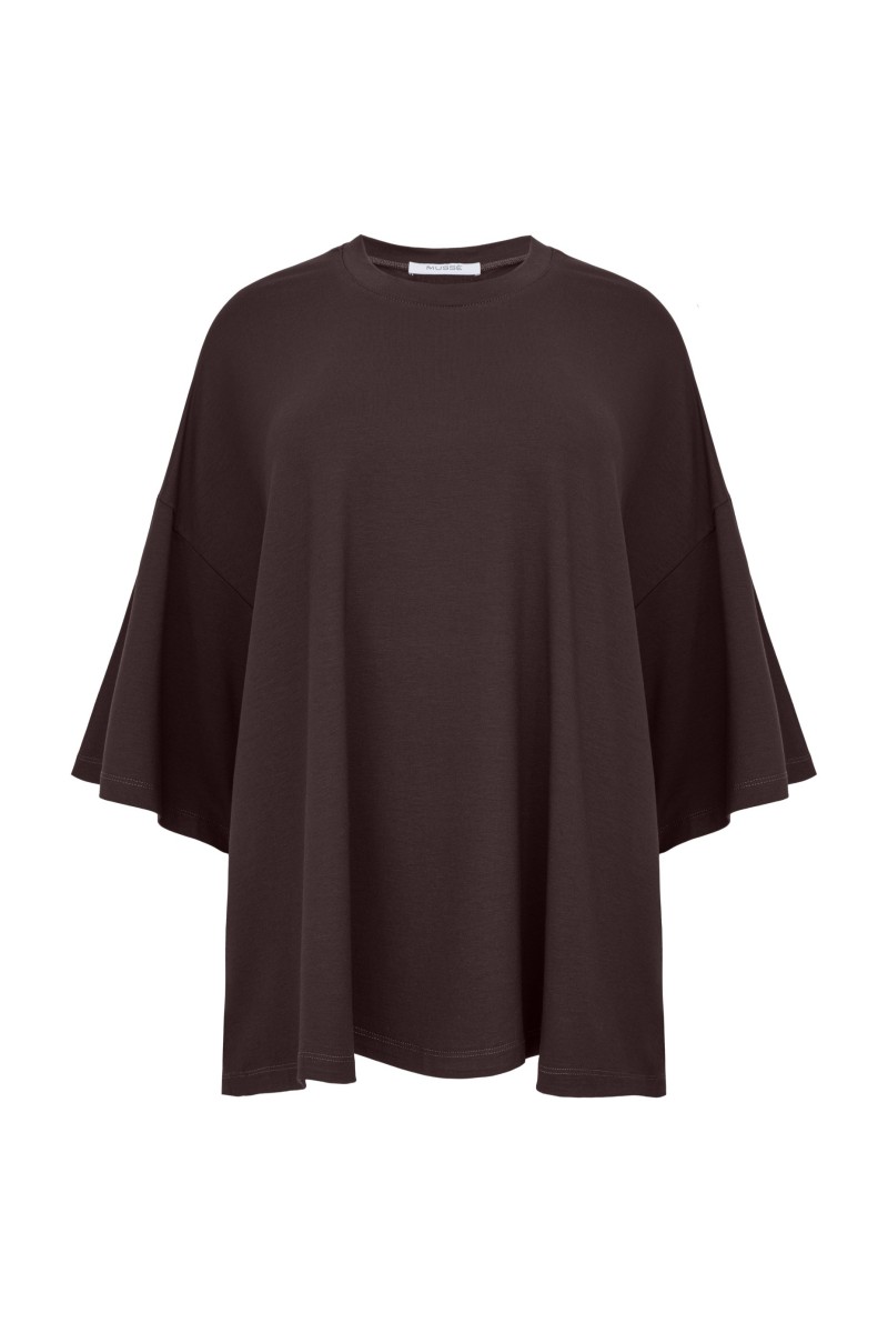 T-SHIRT OVERSIZE DARK CHOCOLATE