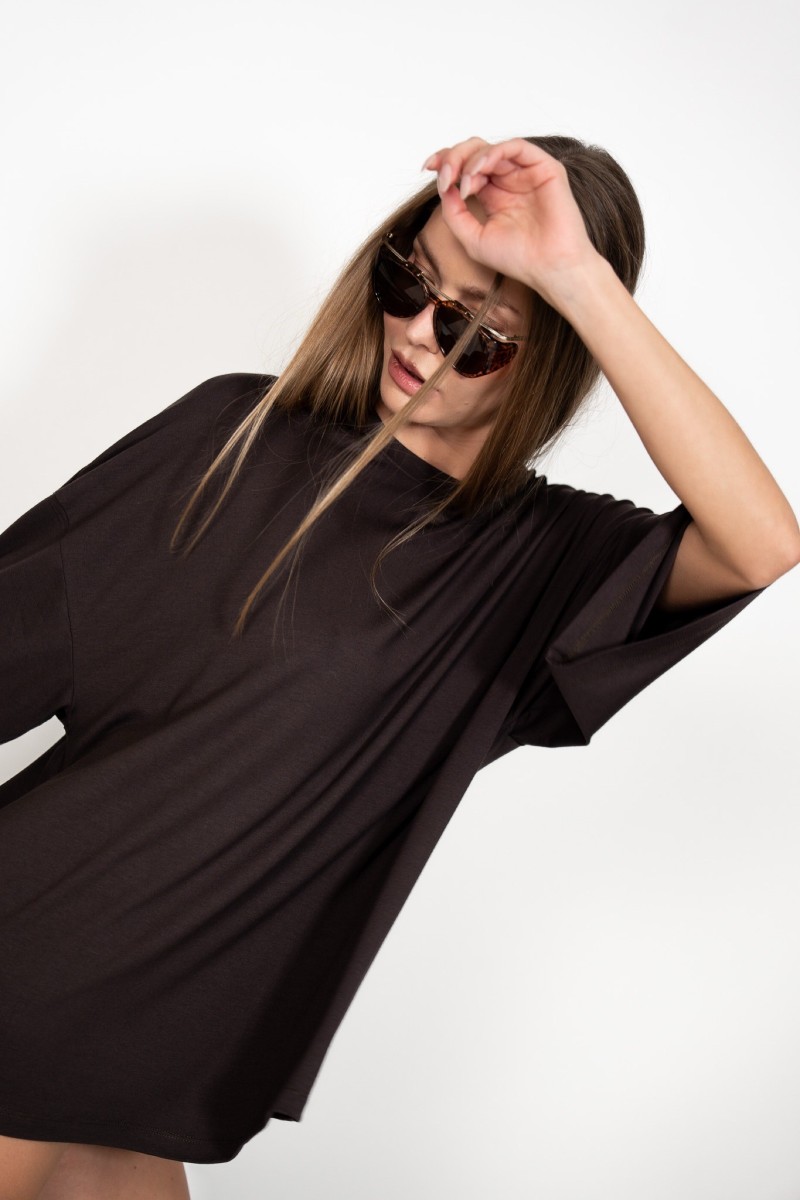 T-SHIRT OVERSIZE DARK CHOCOLATE T-SHIRT OVERSIZE DARK CHOCOLATE