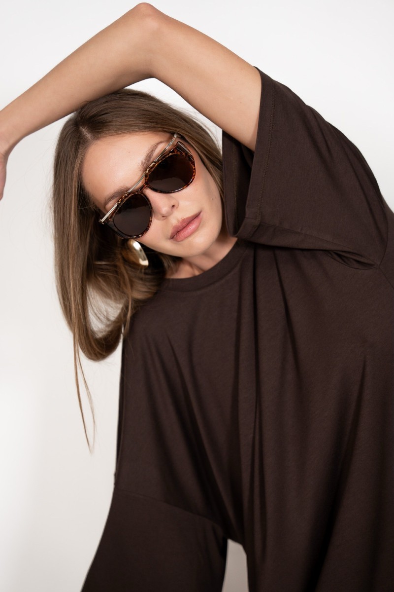 T-SHIRT OVERSIZE DARK CHOCOLATE T-SHIRT OVERSIZE DARK CHOCOLATE