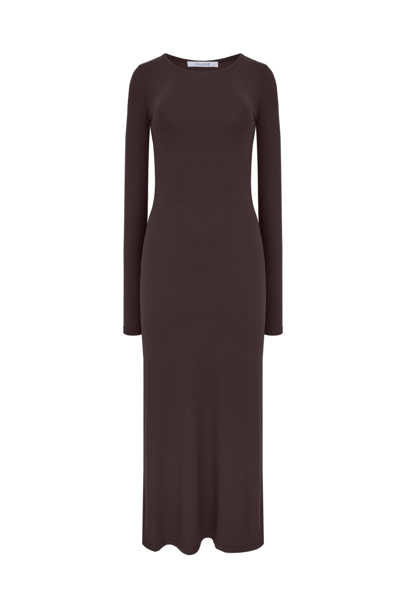 BASIC DARK CHOCOLATE DRESS