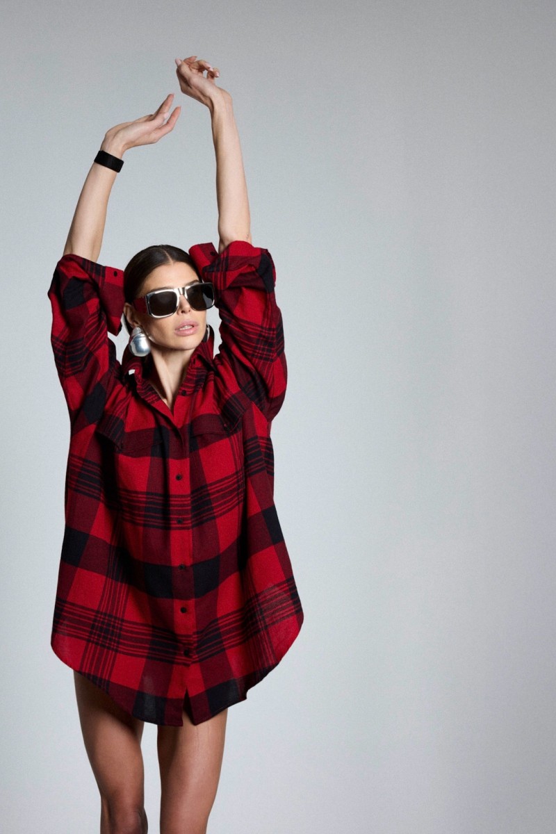 VELVET FLAME RED SHIRT VELVET FLAME RED SHIRT