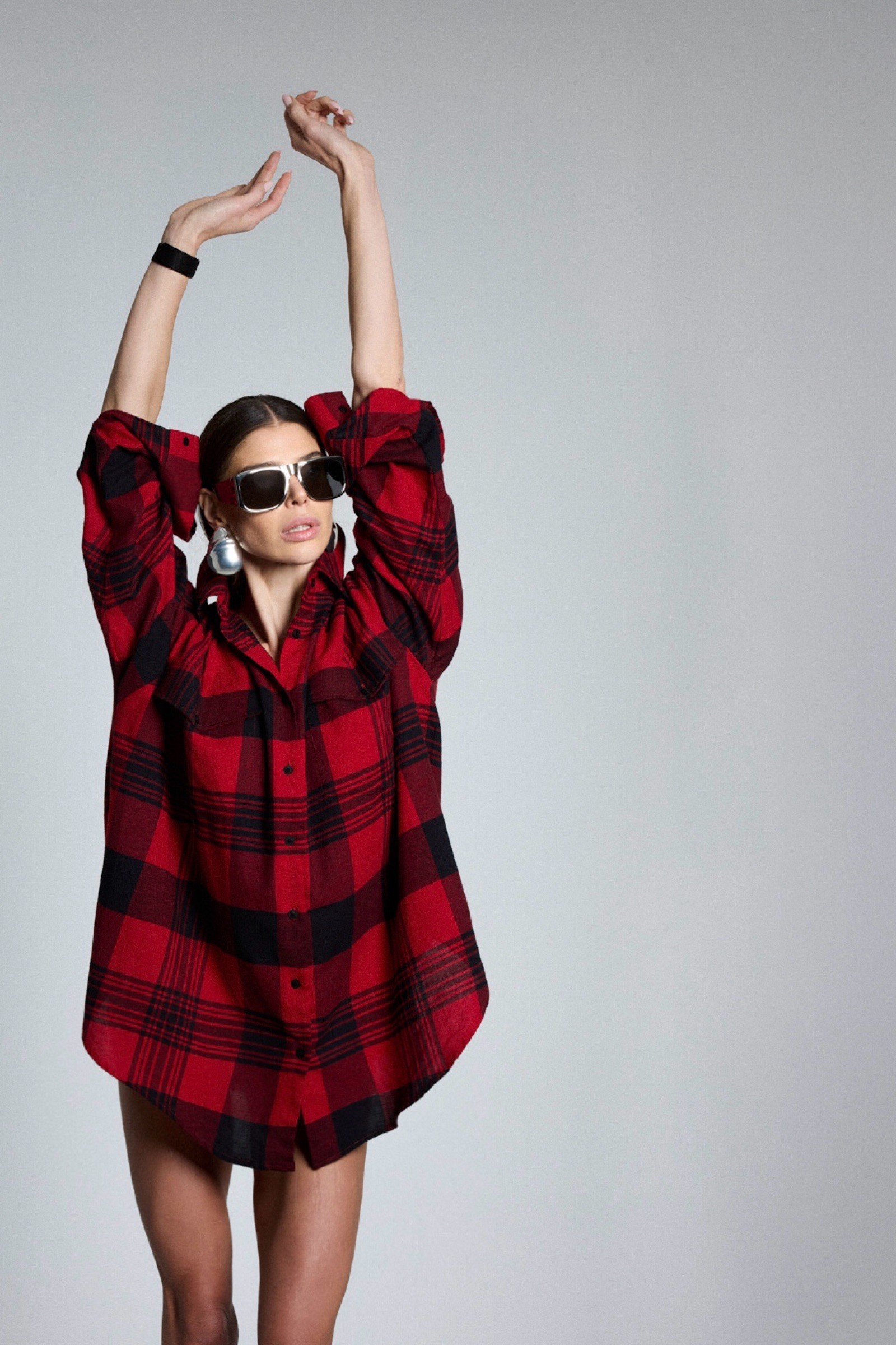 VELVET FLAME RED SHIRT