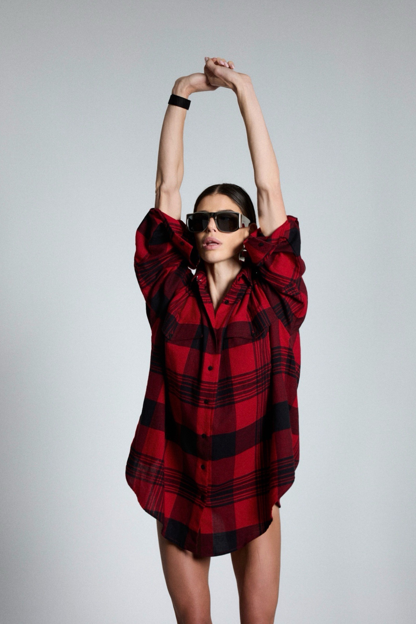 VELVET FLAME RED SHIRT