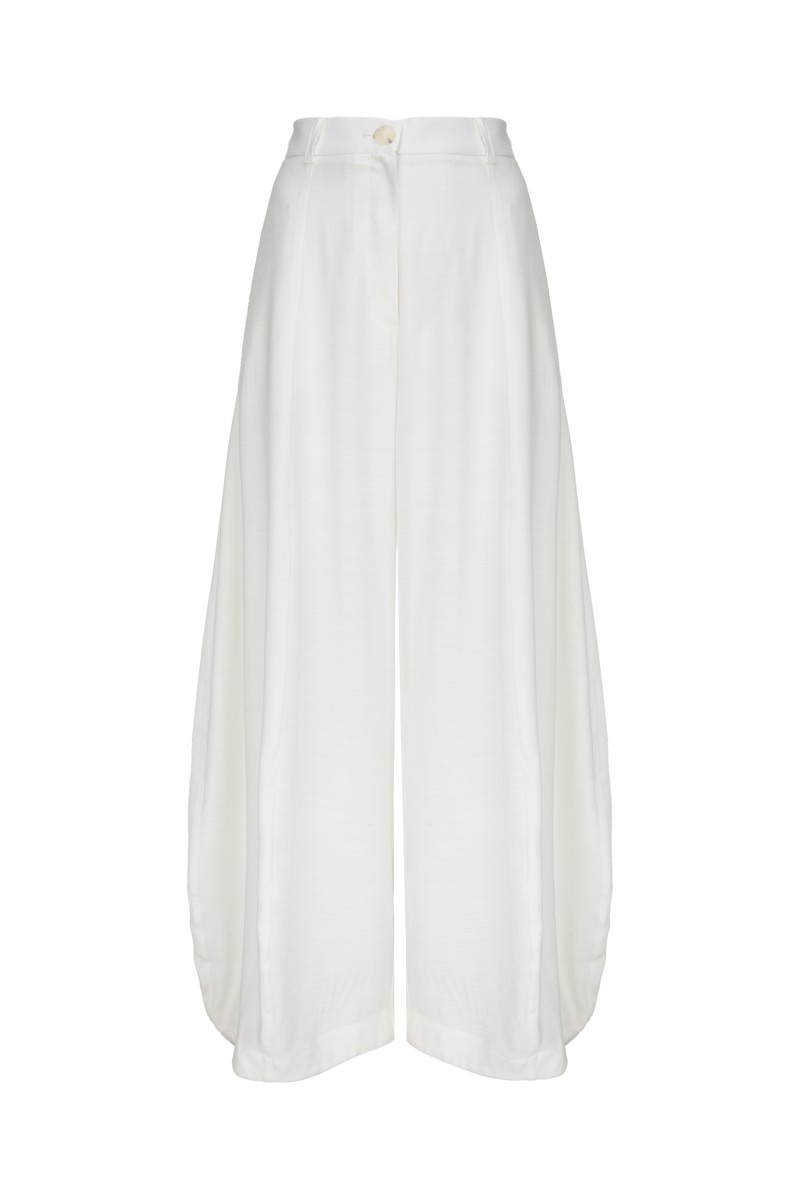 MODERN EASE OFF-WHITE TROUSERS