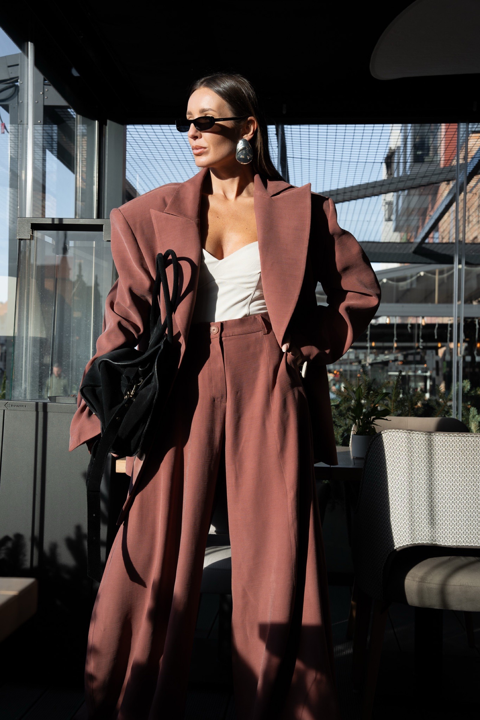 MODERN EASE TERRACOTTA BLAZER