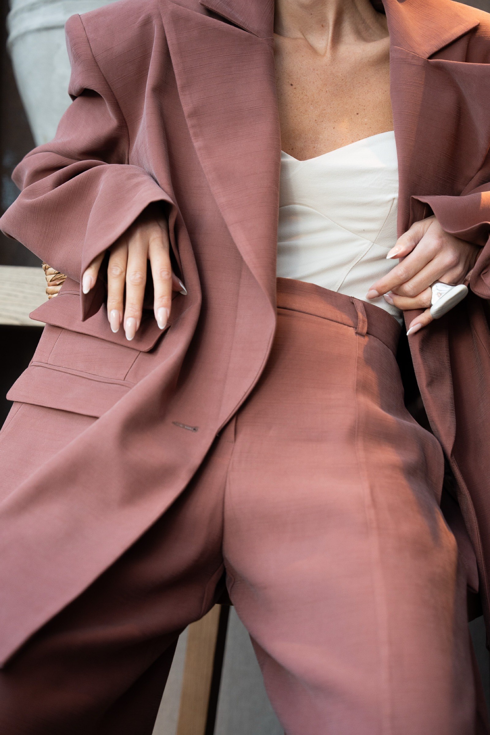 MODERN EASE TERRACOTTA BLAZER